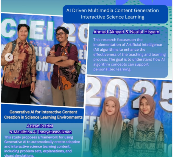 Mahasiswa Informatika Presentasikan Inovasi AI pada Konferensi Internasional Pendidikan Islam 2025